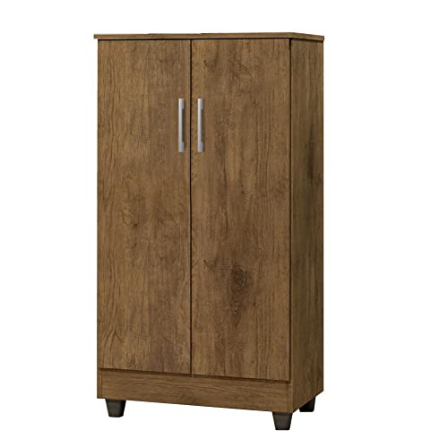 Armário Multiuso Organizador Lavanderia 2 Portas 1,18m Smart Jequitibá J&A