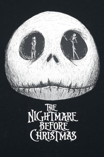 Nightmare Before Christmas Jack And Sally Uomo Pigiama Nero M 100% Cotone - 4