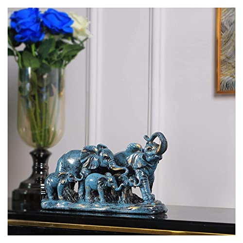 Sculpture éléphant duo pour combler un espace vide sur buffet de salle
