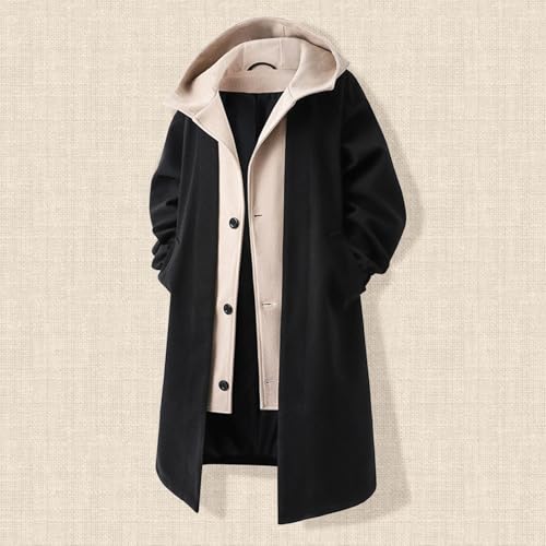 Trench long pour homme coupe ajustée et veste légère de mi-saison - 2