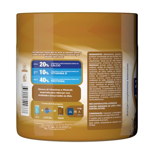 Nutra Senior Adulto 50+ Complemento Alimentar 400g - 28 Vitaminas e Minerais (Cappuccino)
