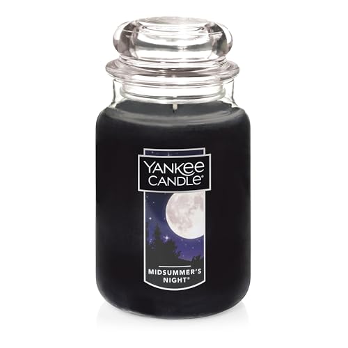 Yankee Candle MidSummer’s Night Scented, Classic Large Single Wick Jar Candle, 22oz with Over 110 Hours of Burn Time, Ideal for Dinner Parties, Relaxing Saturdays, and Special Occasions
