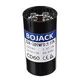 BOJACK 324-389 uf/MFD 125 VAC ±20% 50/60 Hz CD60 Round Motor Well Pump Start Capacitor