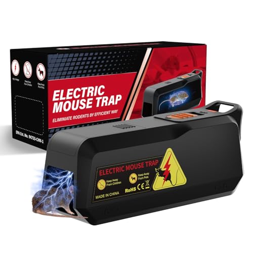Rattenfalle Elektrisch Elektrische Rattenfalle Tötet Ratten Sofort und Schmerzlos Mausefalle Elektrisch Elektrische Mausefalle Mausefalle für Innen Outdoor - Wirksam für Kleine Mäuse