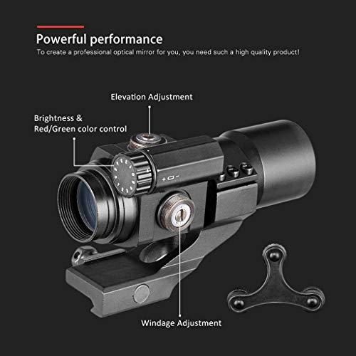 ACEXIER 1x30mm Red-Dot Sight- Tactical Holographic Micro Cannocchiale per fucile con supporto per fucile da caccia - 2