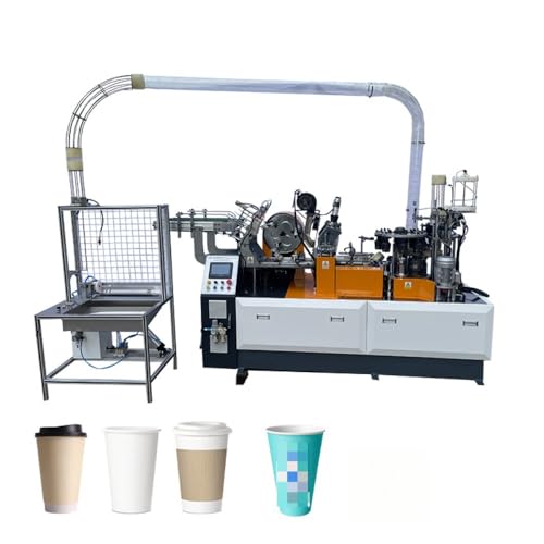 Industrial Paper Cup Manufacturing Machine System with Servo Motor, Multi-Model Production Line for Commercial Use, Disposable Coffee Cup Forming Equipment