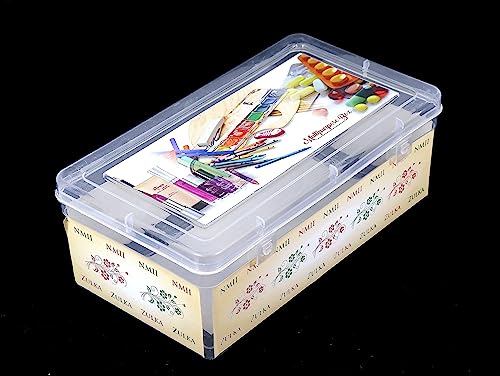 Image of NMII Multipurpose Plastic Storage Box I Transparent Plastic Container Box For Home, Travel, Kitchen, Jewellery Items, Etc - 22 L x 12.4 W x 8 H (CM) - 6 Plastic Box