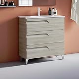  ROYO Vitale Mueble+Lavabo 3 Cajones F-39 Blanco Nature - Medida: 80 CMS