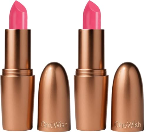 Image of One Wish Creamy Matte Lipstick Long Lasting for Women - Chill Pink Shade 16 | Full Coverage | Creamy Formula | No Flaky Lips | No Dryness | Vitamin E, Almond Oil & Shea Butter for Moisturising Lip | 8 Hrs Lasting | Smooth Finish | 3.8 gm