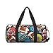 American Football Pattern Travel Duffel Bag Large Weekender Overnight Bag Fashion Sports Gym Bags