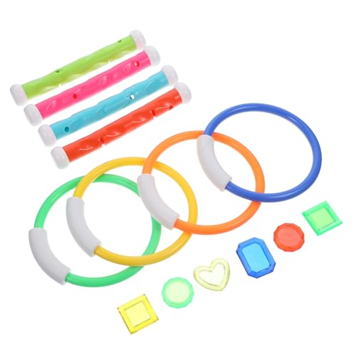 Sosoport 1Juego Conjunto para Incluye Anillos De Gemas y Palos para Diversión