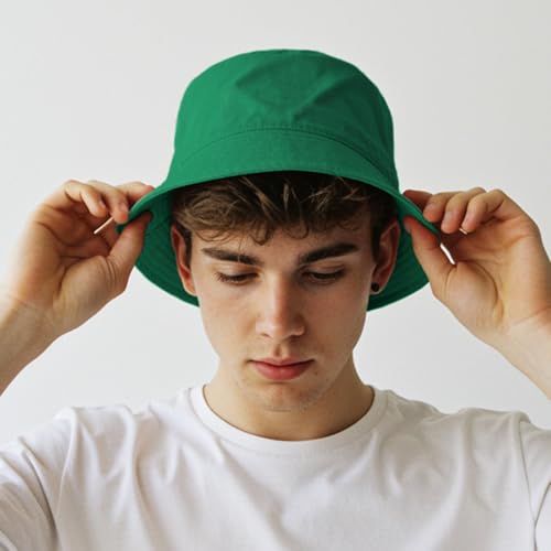 Unisex Athletic Bucket Hat Solid Colors Sun Hat with UV Protection for Outdoor