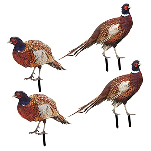 Offsch 2 Sets Pheasant Garden Decoration Outdoor Statue Sculpture Decor Outdoor Decorations Chicken Lawn Decoration Hen Stake Sign Chicken Yards Stake Lawn Chicken Stake Lawn Ornament Uv #TOP11