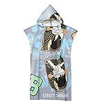 【Changing Robe Toalla Poncho con Capucha】:Esta bata de cambio está hecha de microfibra,esta capa de baño es muy absorbente y tiene una textura super suave,El regalo perfecto para esa persona que practica surf,playa,Kayakista o cualquier persona que pasa mucho tiempo,Ideal para usar no sólo en la playa o la piscina,sino también en la bañera de casa.