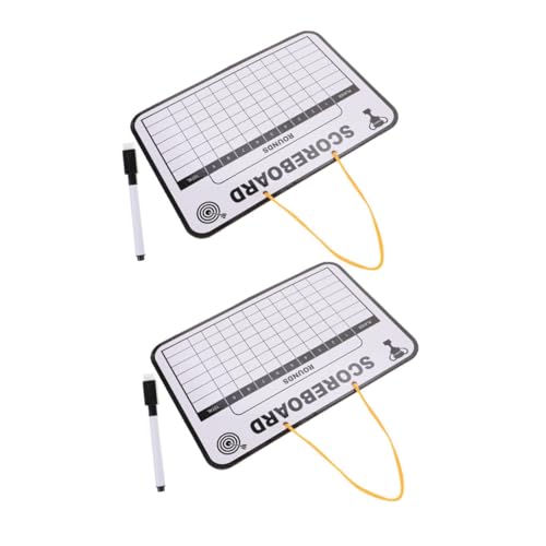 Tablero para puntuación de golf doble cara portátil 2pcs miniatura 1