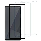 HKKAIS ブルーライトカット 目の疲れ軽減 93% Xperia 10 VII 用 ガラスフィルム 日本製硝子採用 強化 ガラス 液晶画面 保護フィルム【2枚セット+ガイド枠付き】