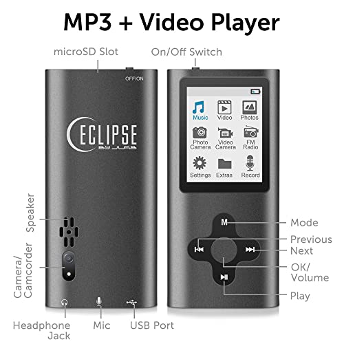 Pro 4Gb Video And Mp3 Player, Fm Tuner, With Camera, Rechargeable Battery, Ultra Compact Design #TOP4