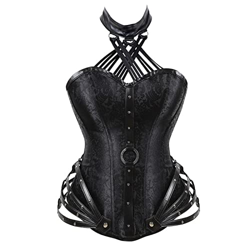 Corset gothique pour femme fermeture éclair résout le problème de taille affinée