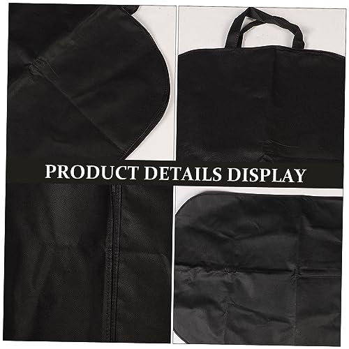 Vaguelly Portable Travel Garment Bag Folding Clothes Protector for Business Trips Large Suit Cover for Long Dresses and Coats Black4