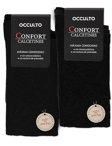 Occulto Calcetines sin Costuras para Hombre 10 Pares (modelo: Philipp) negro 43-46