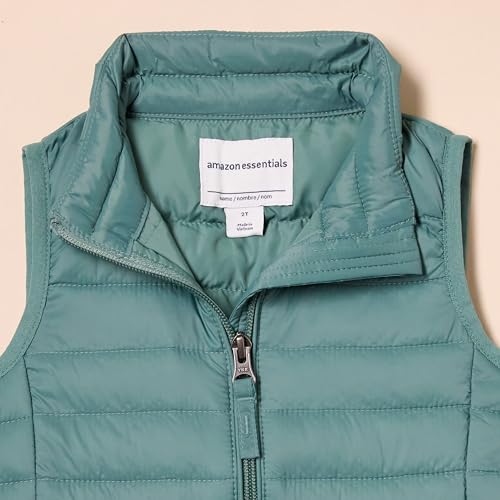 Image of Amazon Essentials Girls and Toddlers' Lightweight Water-Resistant Packable Puffer Vest