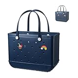 KYGVHOHI Rubber Shopping Bag, Eva Strandtasche Gro ß, GeräUmiges Raumdesign, Eine Vielzahl Von Farben VerfüGbar, Wasserdicht Und Tragbar