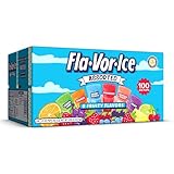 Fla-Vor-Ice Freezer Pops, Gluten & Fat Free Ice Pops, Fruity Flavors (100 – 1.5 oz pops)