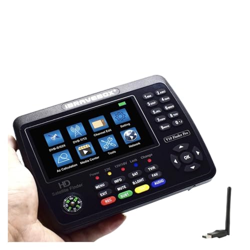 V10 Finder Pro q[^[ DVB-S2/S2X DVB-T2/T H.265 Vs Kpt 717st Plus V8 Pro2 DVB T2 qt@C_[(V10 Finder)