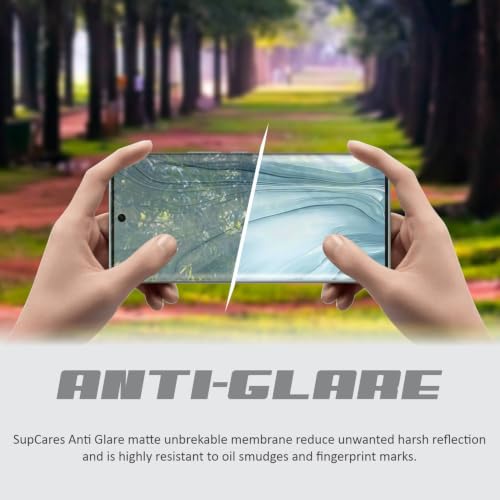 Image of SupCares TPU Anti Glare Matte Unbreakable Membrane Screen Protector for Vivo V40 and Vivo V40 Pro (6.78 Inch) With Easy Self Installation Kit | Fingerprint Working | Edge to Edge Coverage