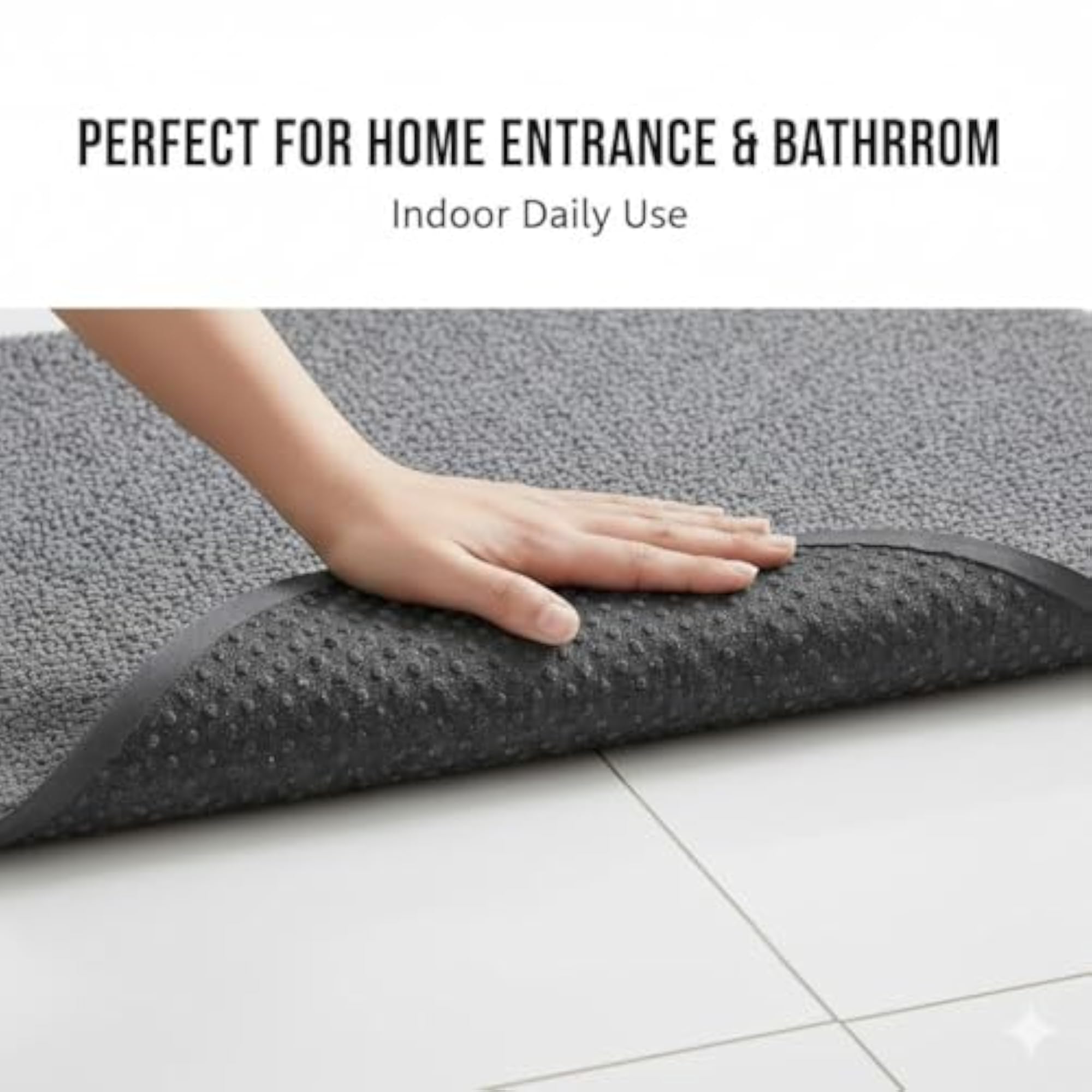Super Absorbent Microfiber Door Mat, Multicolour