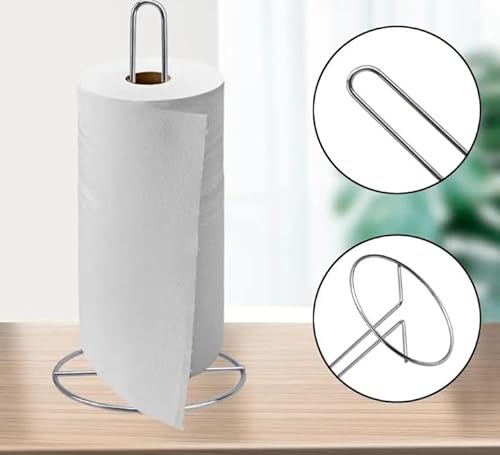 Suporte Porta Papel Toalha Cozinha Grande Aramado Inox Bancada