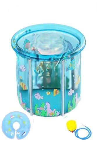 Pompa — Bebek Aktivite Havuzu Seti | Şişme Havuz + Boyunluk + | 80x71 cm | Yüzme Havuzu Bebek Küveti