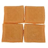 FUNNETOYU 4 Stück Teiliges Künstliches Getrocknetes Tofu Modell Realistische Tofu skulptur Detailgetreue Dekoration für Küche und Restaurant Vielseitig Ladendeko Geeignet