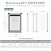 Decormax Cat Door for Wall, Energy Efficient Pet Door with Steel Frame, Telescoping Tunnel, Double Magnetic Flaps and Two Sliding Lock Panels, Easy to Install, Milky White, Small
