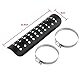 exhaust guard + Auspuff Hitzeschild, Straight Auspuffrohr Hitzeschild Abdeckung Fersenschutz(Schwarz)