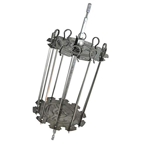 Homozy Máquina de Kebab de aço inoxidável para churrasco faça você mesmo - 212 mm