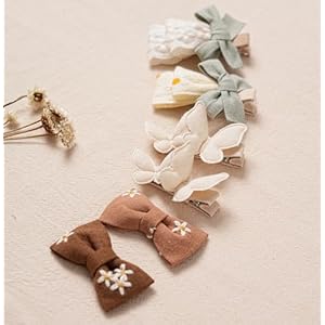 16 Pcs Hair Clips for Girls with Bows Butterfly Flower,2" Fully Lined Alligator Clips and Barrettes,Handmade Hair Accessories for Baby Toddler Young Kids School Age Girls Gifts 16 Pcs Hair Clips for Girls with Bows Butterfly Flower2 Fully Lined Alligator Clips and BarrettesHandmade Hair Accessories for Baby Toddler Young Kids School Age Girls Gifts
