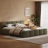 Merax Boucle Block Bed