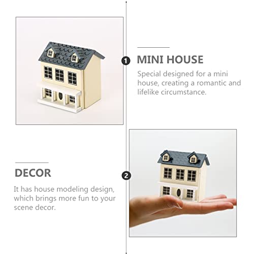 Toyvian Mini Diy Model Wooden Dollhouse Kit Christmas Village Houses Toy House House Kit 3D Miniature Dollhouse Kit #TOP5