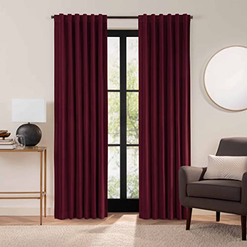 Eclipse Blackout Velvet Curtain Panel 84x50 Port
