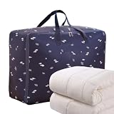 Bolsas de almacenamiento de edredones con cremallera | Organizador de almohadas, bolsillos con cremallera plegables impermeables para ahorrar espacio para guardar ropa, mantas, sábanas y ropa de cama