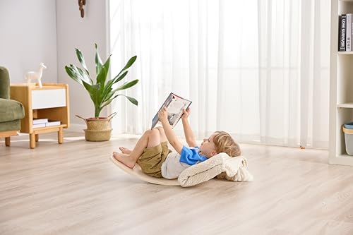 Hape-2-in-1-Schaukelpferd-Schaukelpferd-und-Balanceboard-Rutsch-und-Schwungspielzeug-ergonomischer-Sitz-Anti-Rutsch-Griff-ab-12-Monaten | Dealmeister.io Alt tag für bilder post titel