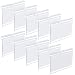 baotongle 50 PCS Clear Color Plastic Wire Shelf Price Label Holder Merchandise Sign Display Holder
