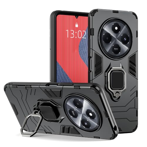 Image of SPAZY CASE Redmi 14C 5G Back Cover | Dual Layer Armor Defender Full Body Protective + PC Hybrid Kickstand Back Case for Redmi 14C 5G