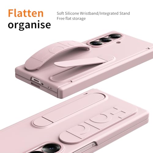 Coque Samsung Galaxy Z Fold 7 Rose Antichoc avec Protège-Écran Intégré