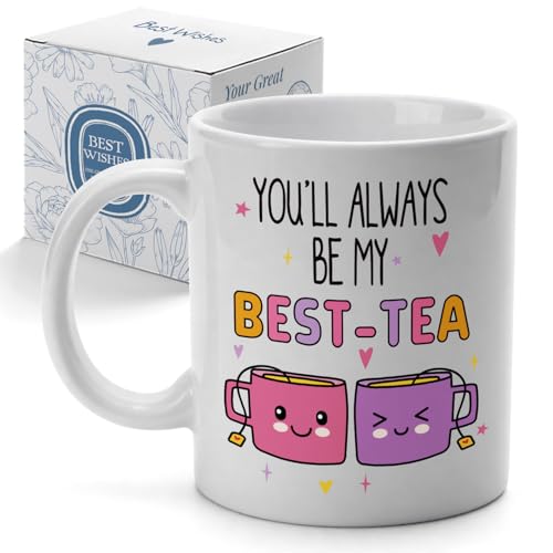 Palasarkaaa Bestie Mug, 11oz Coffee Cup for Friends