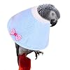 Pet Collr, Bird Elizabethan Collar Recovery Anti-Bite Neck Collar for Parrots Budgies Parakeet Cockatiels (M-Blue)