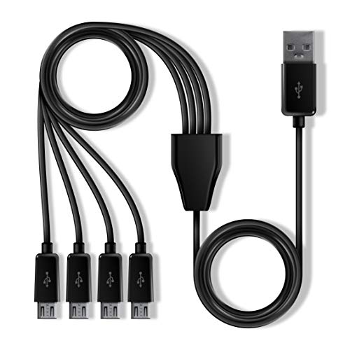 My Arcade My Arcade Multi-Cable - USB Splitter Cable for Micro Player Mini Arcade Cabinets - 1 USB A to 4 Micro USB - Connects up to 4 Micro Players - Electronic Games; (DGUN-2979)