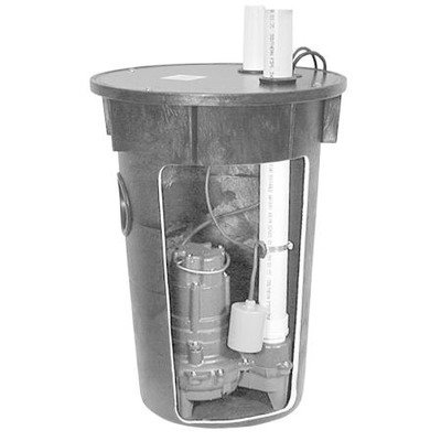 Zoeller BN264 Model 912 Sewage Pump and Basin System