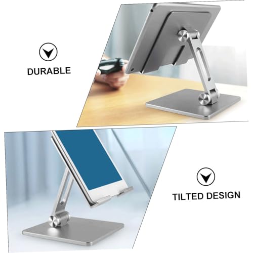 Base ajustable de aluminio para laptop y tablet plata miniatura 6